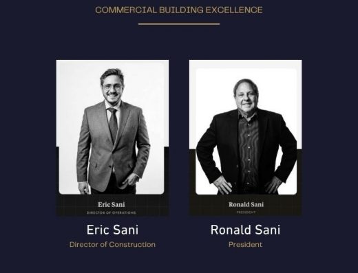 Eric Sani and Ronald Sani Commercial Construction Company Team